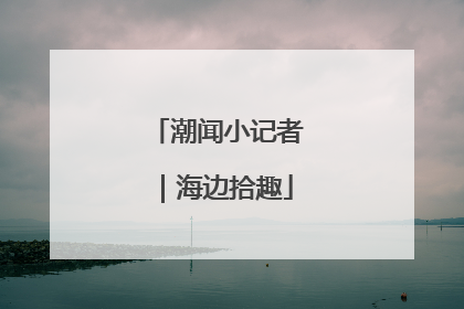 潮闻小记者｜海边拾趣