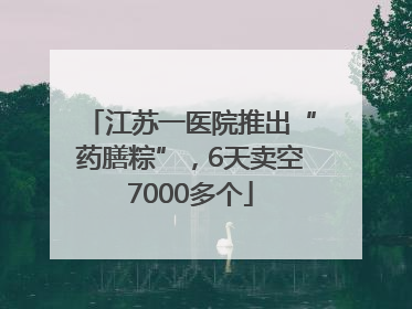 江苏一医院推出“药膳粽”，6天卖空7000多个