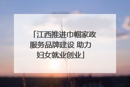江西推进巾帼家政服务品牌建设 助力妇女就业创业
