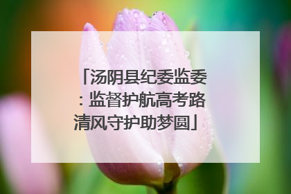 汤阴县纪委监委：监督护航高考路清风守护助梦圆