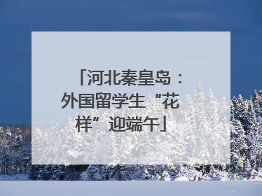 河北秦皇岛：外国留学生“花样”迎端午