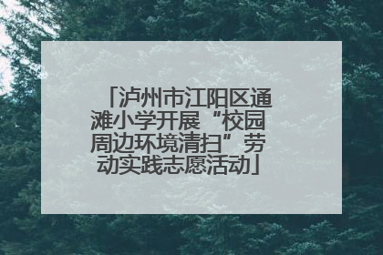 泸州市江阳区通滩小学开展“校园周边环境清扫”劳动实践志愿活动