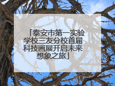 泰安市第一实验学校三友分校首届科技画展开启未来想象之旅