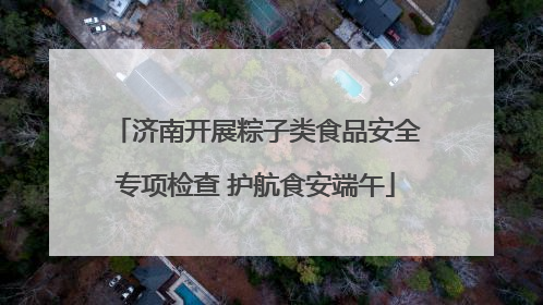 济南开展粽子类食品安全专项检查 护航食安端午