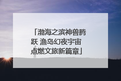 渤海之滨神兽腾跃 渔岛幻夜宇宙点燃文旅新篇章