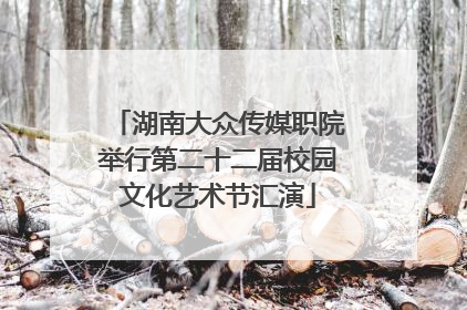 湖南大众传媒职院举行第二十二届校园文化艺术节汇演