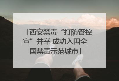 西安禁毒“打防管控宣”并举 成功入围全国禁毒示范城市