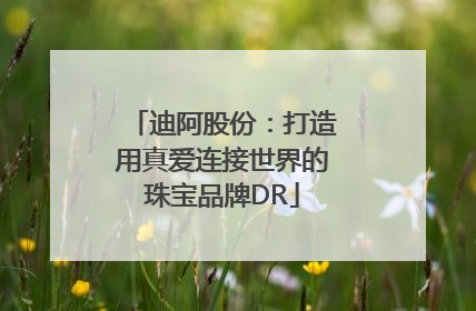 迪阿股份：打造用真爱连接世界的珠宝品牌DR