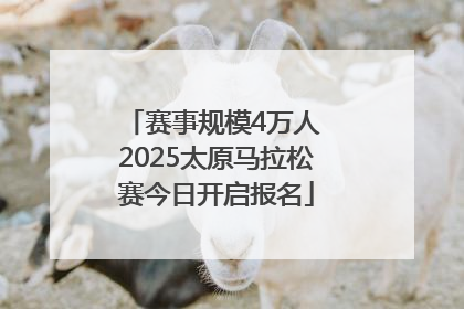 赛事规模4万人 2025太原马拉松赛今日开启报名