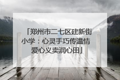 郑州市二七区建新街小学：心灵手巧传温情 爱心义卖润心田
