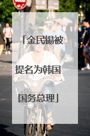 金民锡被提名为韩国国务总理