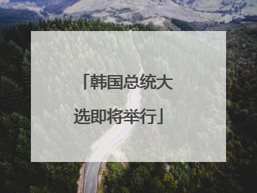 韩国总统大选即将举行