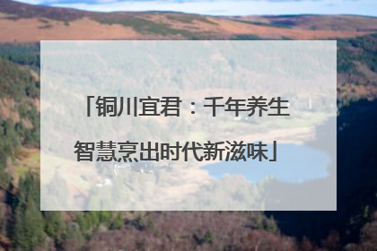铜川宜君：千年养生智慧烹出时代新滋味