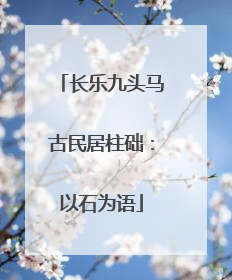 长乐九头马古民居柱础：以石为语
