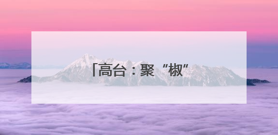 高台：聚“椒”产业促振兴 增收致富“辣”劲足