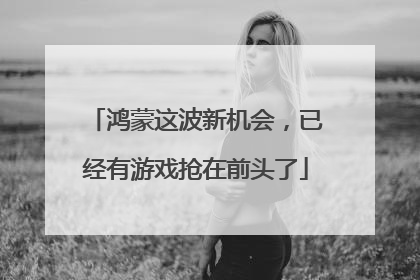 鸿蒙这波新机会，已经有游戏抢在前头了