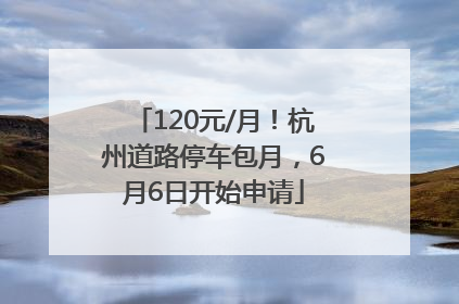 120元/月！杭州道路停车包月，6月6日开始申请