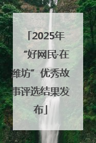 2025年“好网民·在潍坊”优秀故事评选结果发布