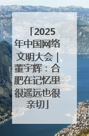 2025年中国网络文明大会｜董宇辉：合肥在记忆里很遥远也很亲切
