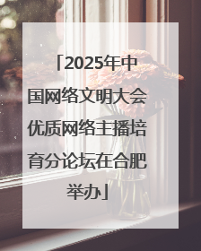 2025年中国网络文明大会优质网络主播培育分论坛在合肥举办