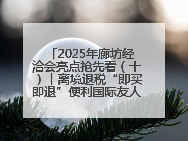 2025年廊坊经洽会亮点抢先看（十）丨离境退税“即买即退”便利国际友人“买买买”