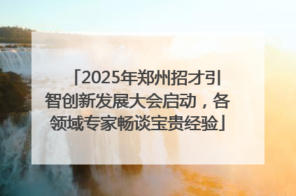 2025年郑州招才引智创新发展大会启动，各领域专家畅谈宝贵经验