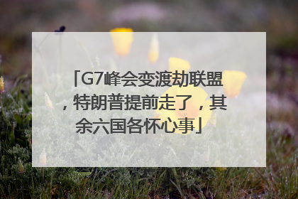 G7峰会变渡劫联盟，特朗普提前走了，其余六国各怀心事