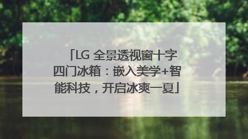 LG 全景透视窗十字四门冰箱：嵌入美学+智能科技，开启冰爽一夏